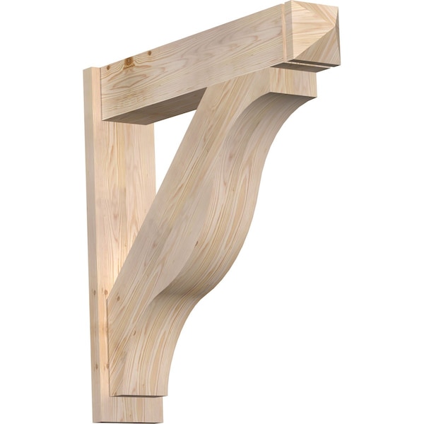Ekena Millwork Funston Arts & Crafts Smooth Outlooker, Douglas Fir, 7 1/2"W x 36"D x 36"H OUT08X36X36FST03SDF - main